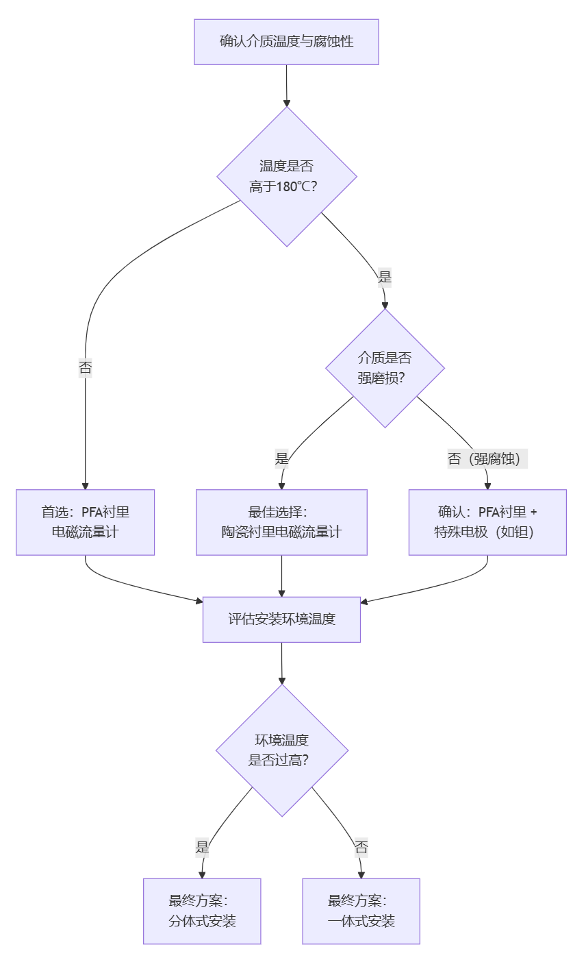 高温电磁流量计选型指南